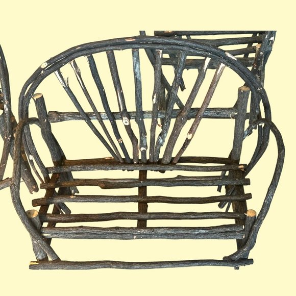 VINTAGE HANDMADE TWIG CHAIRS (3 AVAIL) & COUCHES (2 AVAIL) - Picture 2 of 11